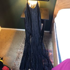 For Love & Lemons Black Maxi Dress